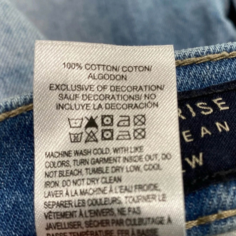 Lucky Brand High Rise Mom Jean Drew Frayed Hem Ankle Size 8/29 #1521 - Picture 7 of 12